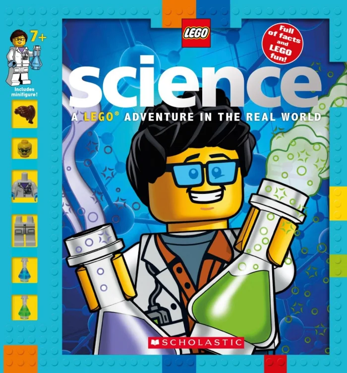 LEGO Science, anglická kniha s panáčikom