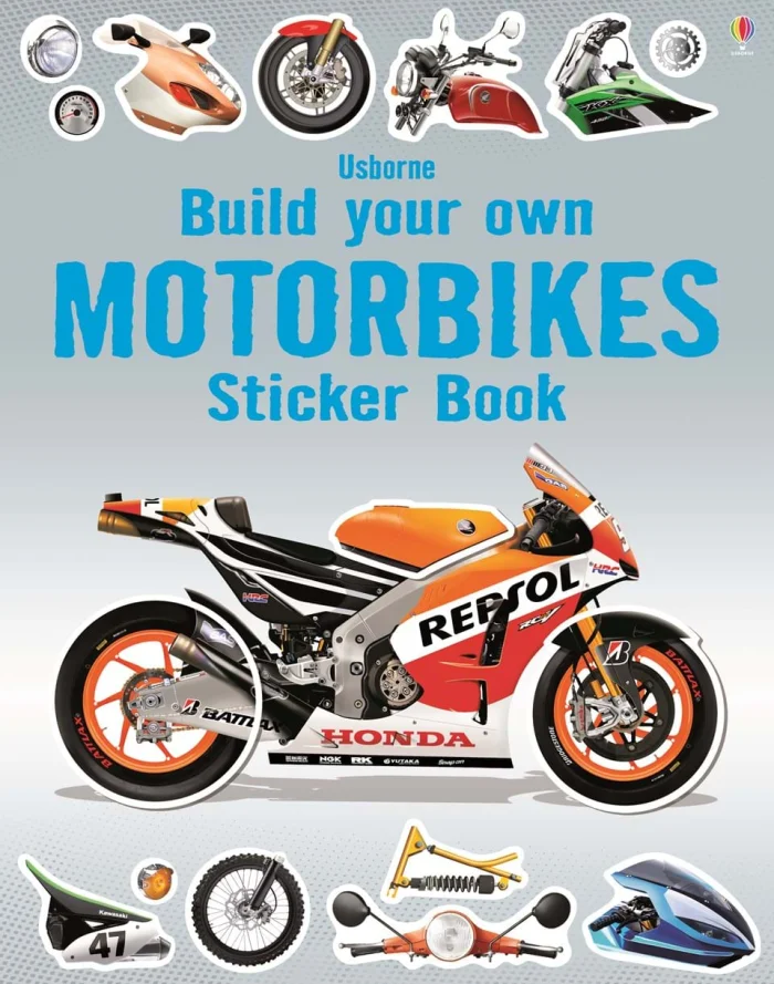 Build Your Own Motorbikes Sticker Book, nálepkový zošit