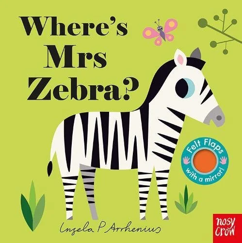 Where's Mrs Zebra?, anglická kniha - leporelo