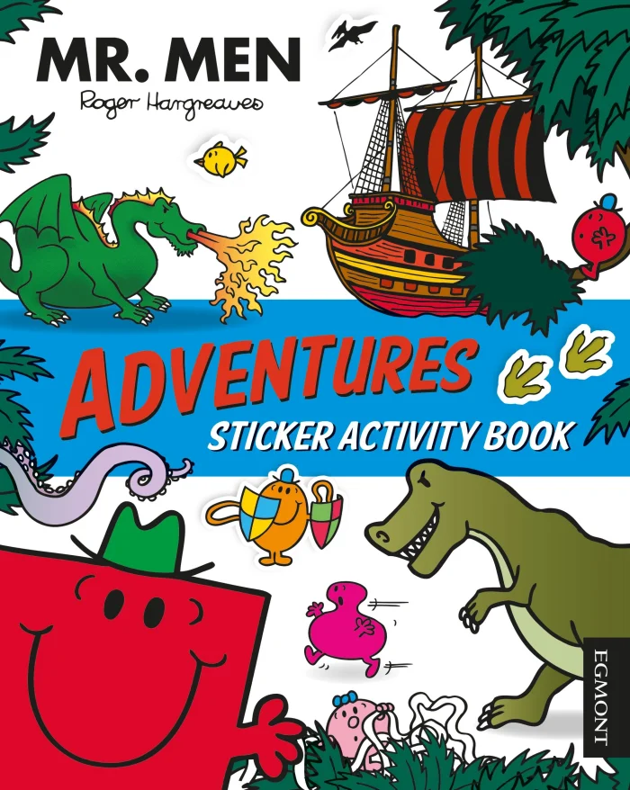 Mr. Man Adventures Sticker Activity Book, nálepkový zošit s aktivitami
