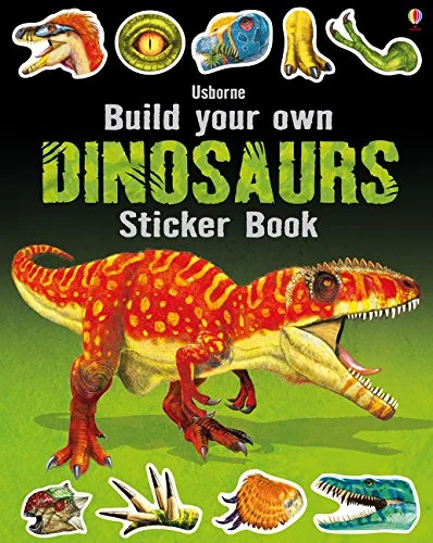 Build Your Own Dinosaurs Sticker Book, nálepkový zošit