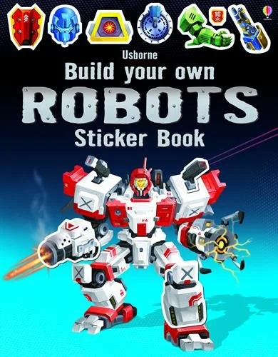 Build Your Own Robots Sticker Book, nálepkový zošit
