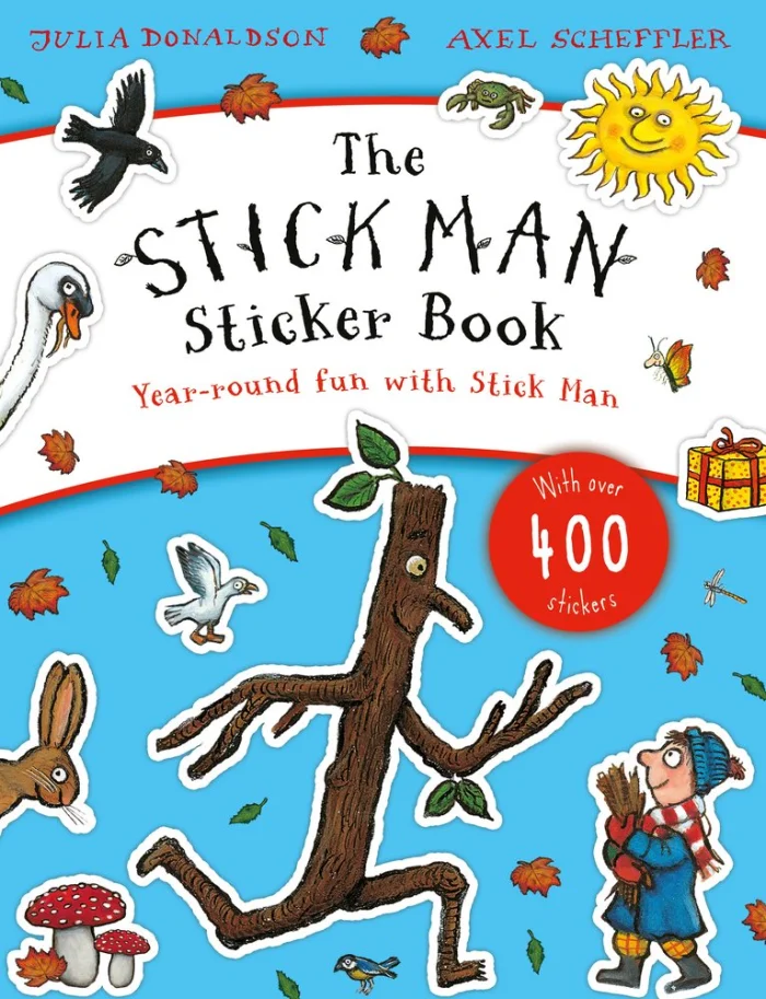 Stick Man Sticker Book, nálepkový zošit s aktivitami