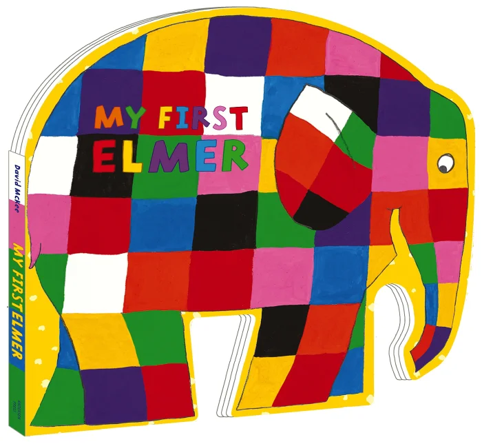 My First Elmer: Shaped Board Book, anglická kniha - leporelo