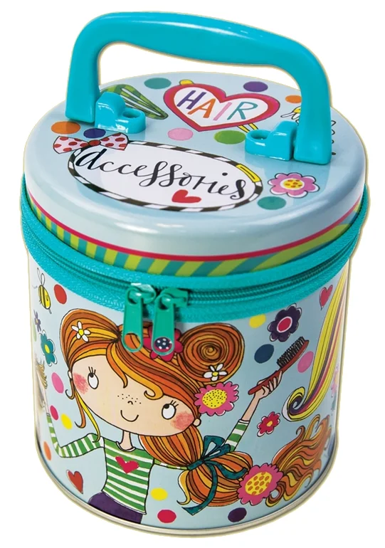 Hair Accessories Girls, plechovka so zipsom