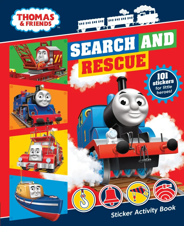 Search and Rescue Sticker Activity Book, nálepkový zošit s aktivitami