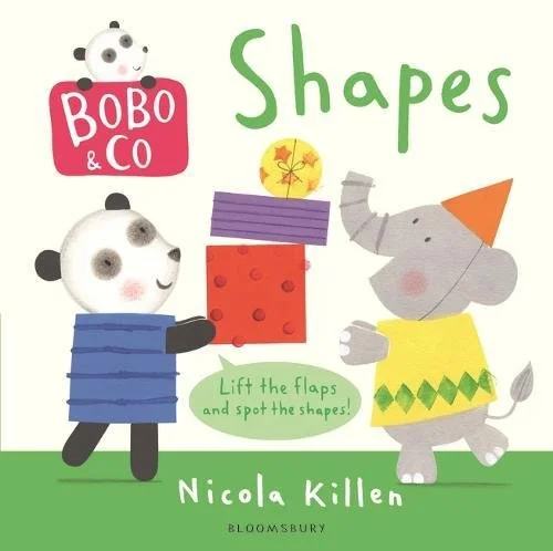 Bobo & Co. Shapes, anglická kniha - leporelo