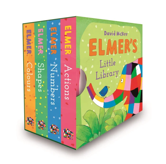 Elmer’s Little Library, anglická kniha - leporelo