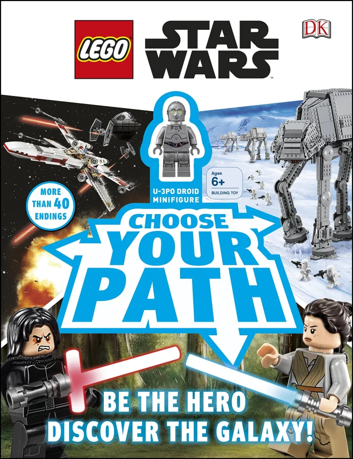 LEGO Star Wars Choose Your Path, anglická kniha s Lego panáčikom