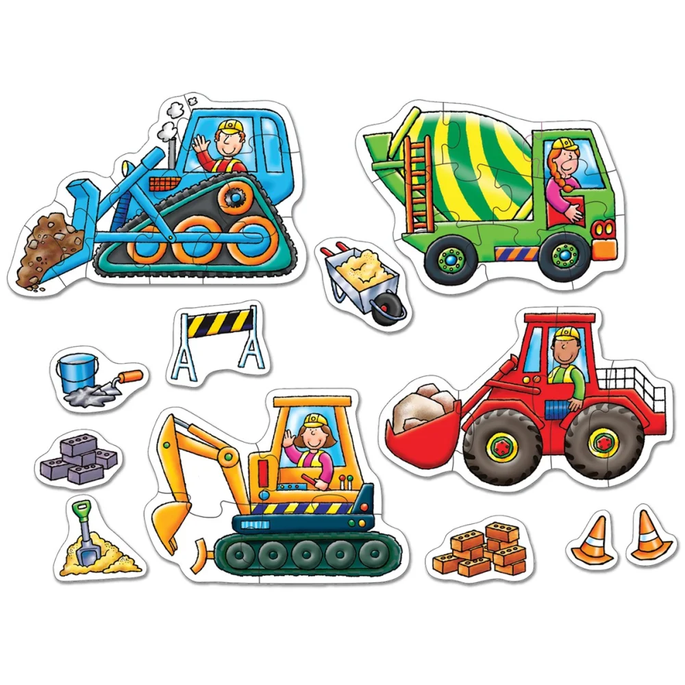 Big Wheels (Yellow) (2x4ks, 2x8ks), puzzle