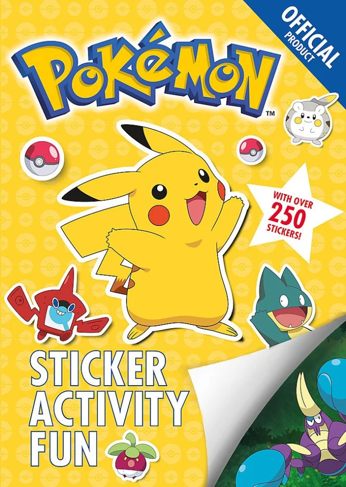 The Official Pokémon Sticker Activity Fun, nálepkový zošit s aktivitami