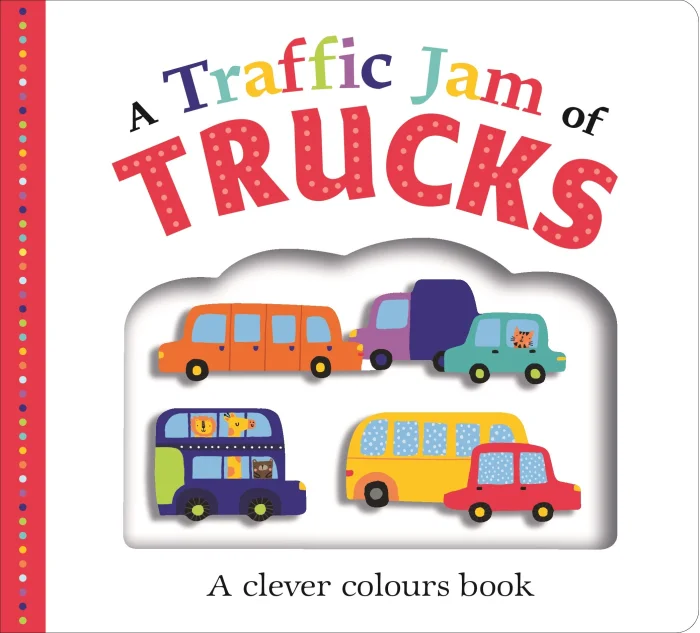 A Traffic Jam of Trucks, anglická kniha - leporelo