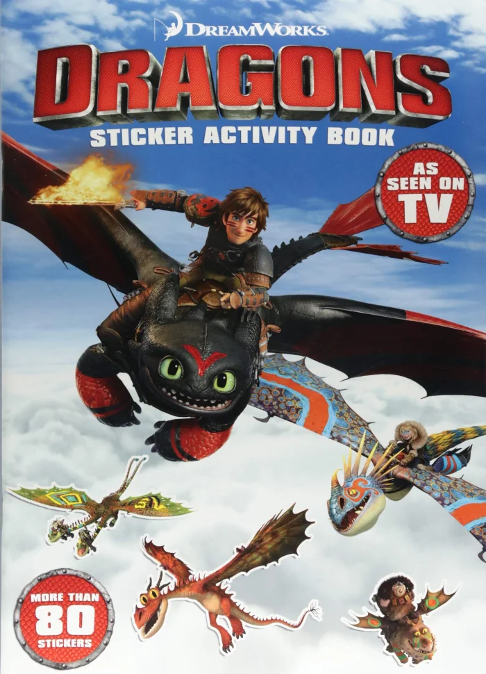 Dragons: Sticker Activity Book, nálepkový zošit s aktivitami