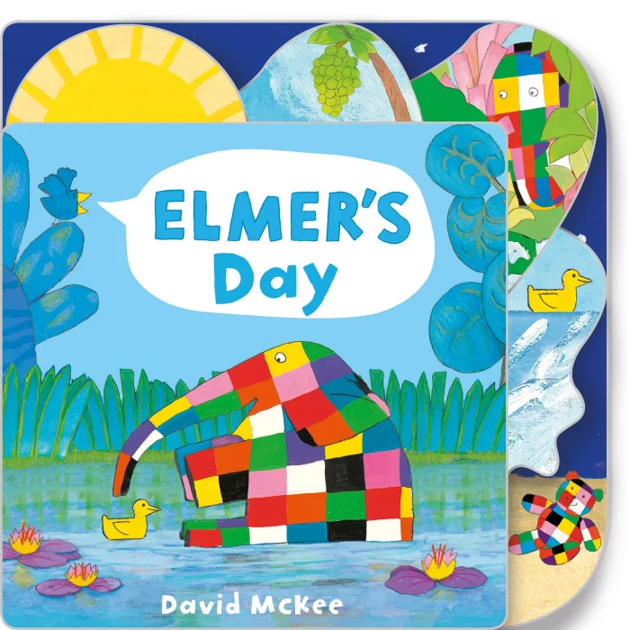 Elmer's Day, anglická kniha - leporelo