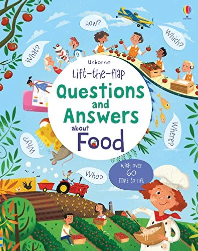 Lift-the-Flap Questions and Answers About Food, anglická kniha- leporelo