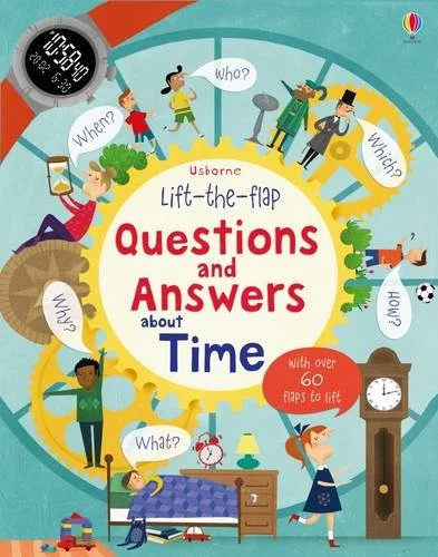 Lift-the-Flap Questions and Answers About Time, anglická kniha-leporelo