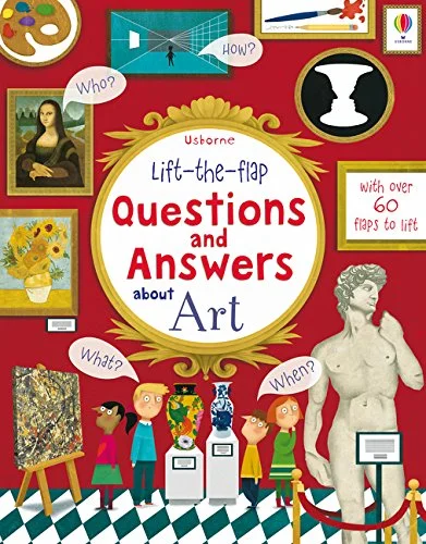 Lift the Flap Questions & Answers about Art, anglická kniha-leporelo