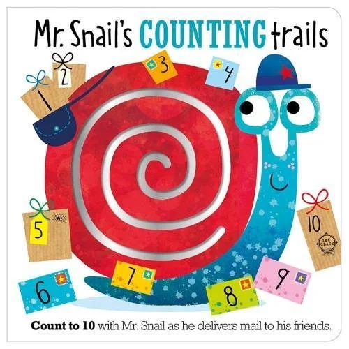 Mr. Snail's Counting Trails, anglická kniha - leporelo