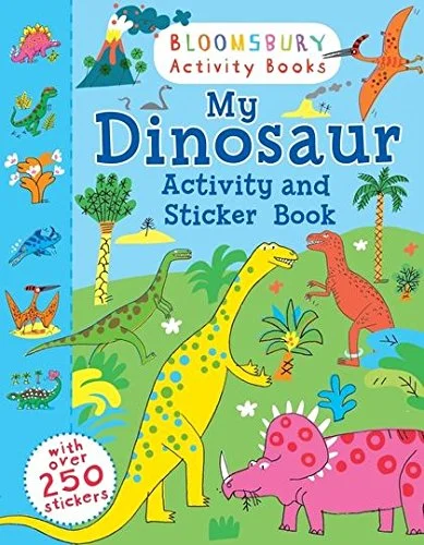 My Dinosaur Activity and Sticker Book, nálepkový zošit s úlohami