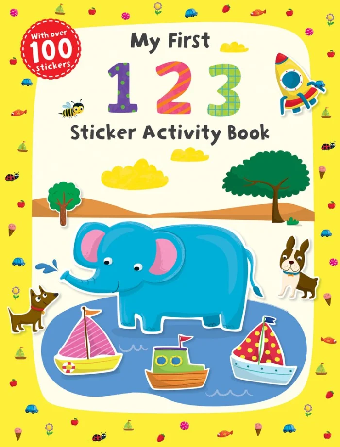 My First 1 2 3 Sticker Activity Book, nálepkový zošit s aktivitami