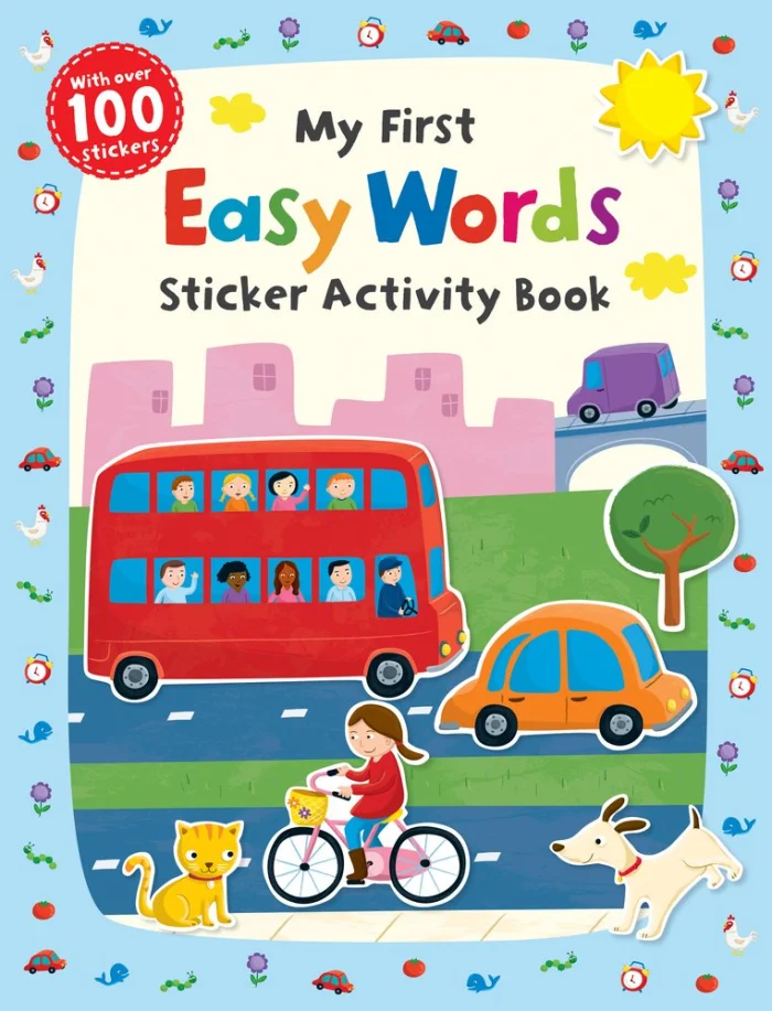 My First Easy Words Sticker Activity Book, nálepkový zošit s aktivitami