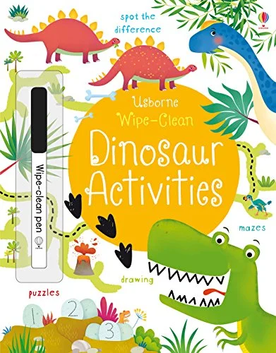 Wipe-Clean Dinosaur Activities, zošit s úlohami
