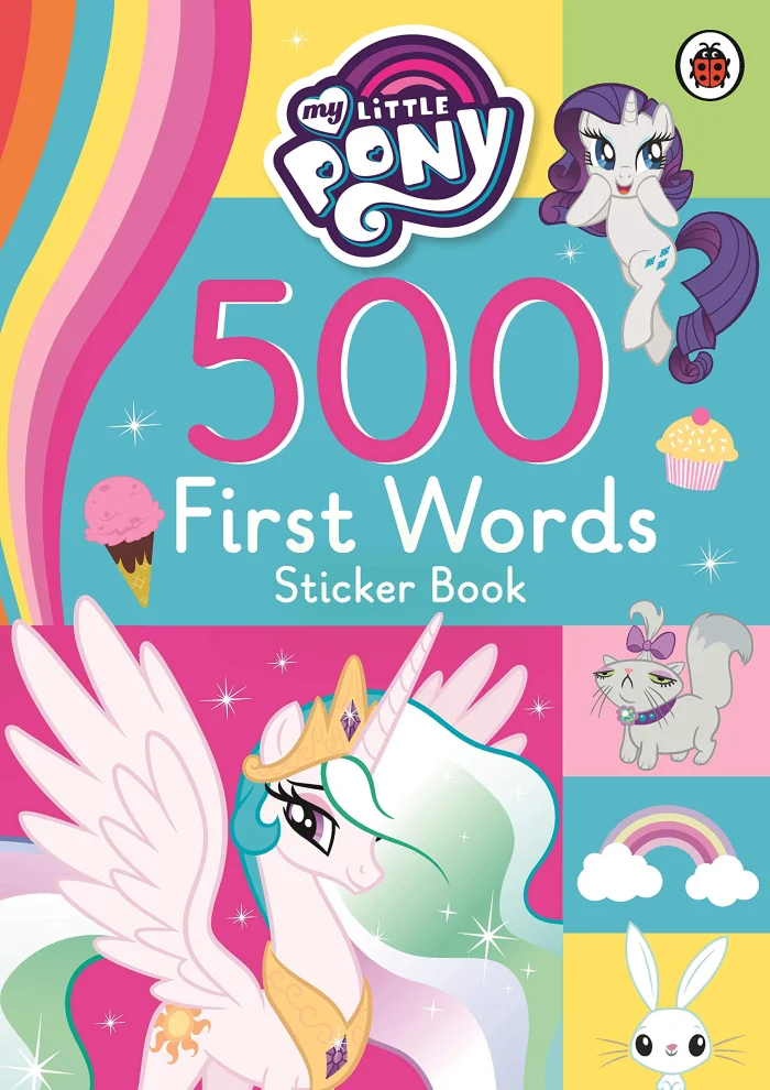 500 First Words Sticker Book, nálepkový zošit