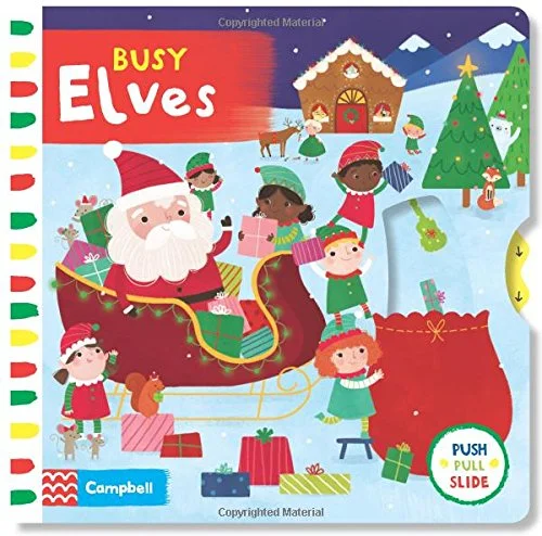 Busy Elves, anglická kniha - leporelo