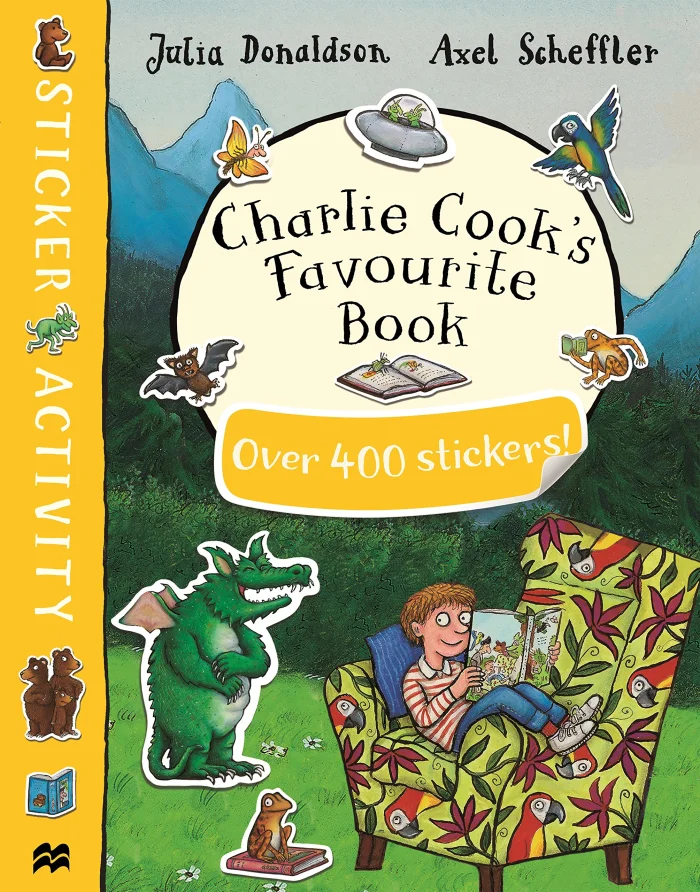 Charlie Cook's Favourite Book Sticker Book, nálepkový zošit