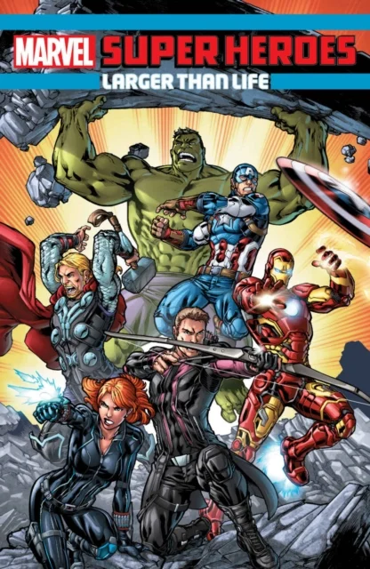 Marvel Super Heroes: Larger Than Life, anglická kniha