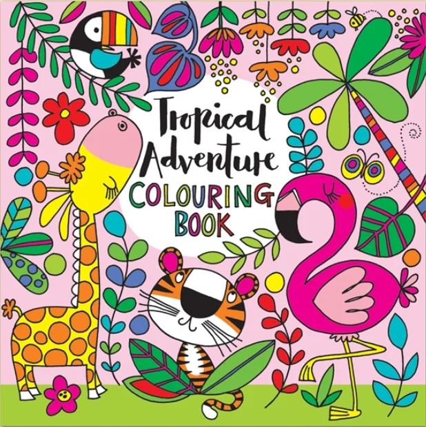 Tropical Adventure Colouring Book (SQCBK20), omaľovánka