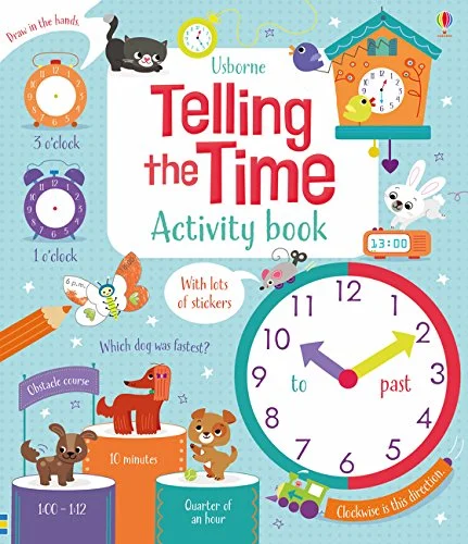 Telling the Time Activity Book, anglická kniha