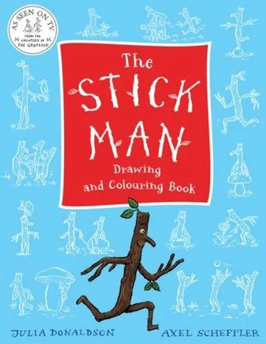 The Stick Man Drawing and Colouring Book, omaľovánka
