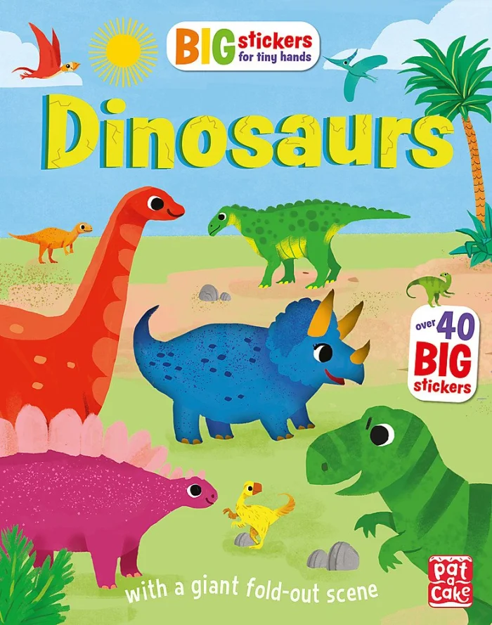 Dinosaurs, zošit s nálepkami