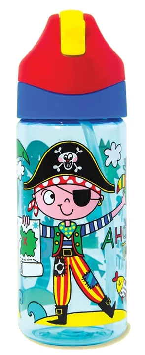 Pirate, plastová fľaša so slamkou