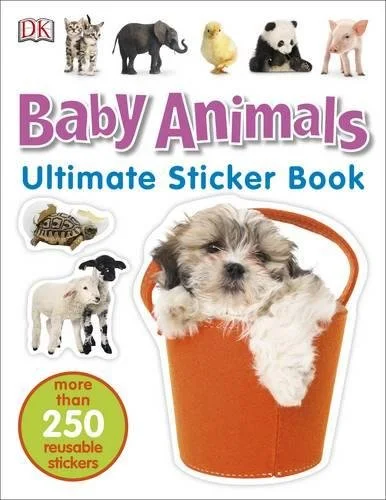 Baby Animals Ultimate Sticker Book, nálepkový zošit