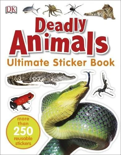 Deadly Animals Ultimate Sticker Book, nálepkový zošit
