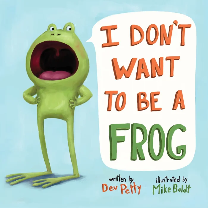 I Don't Want to Be a Frog, anglická kniha - leporelo