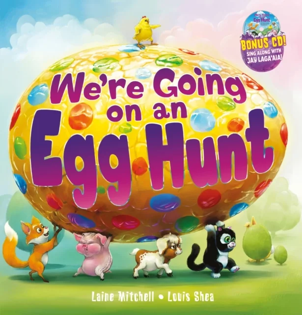 We're Going on an Egg Hunt, anglická kniha s CD