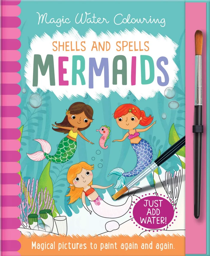 Shells and Spells - Mermaids, omaľovánka