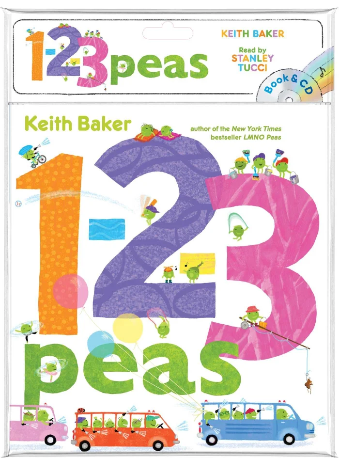 1-2-3 Peas, anglická kniha s CD