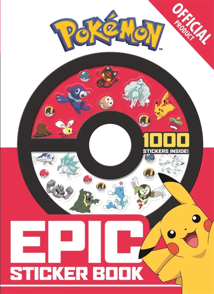 The Official Pokémon Epic Sticker Book, nálepkový zošit s úlohami