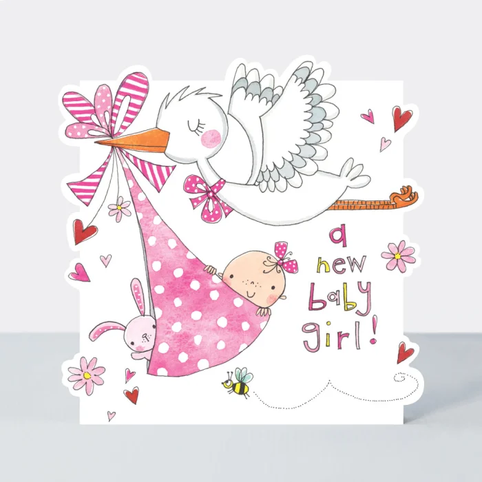 New Baby Girl Stork, prianie