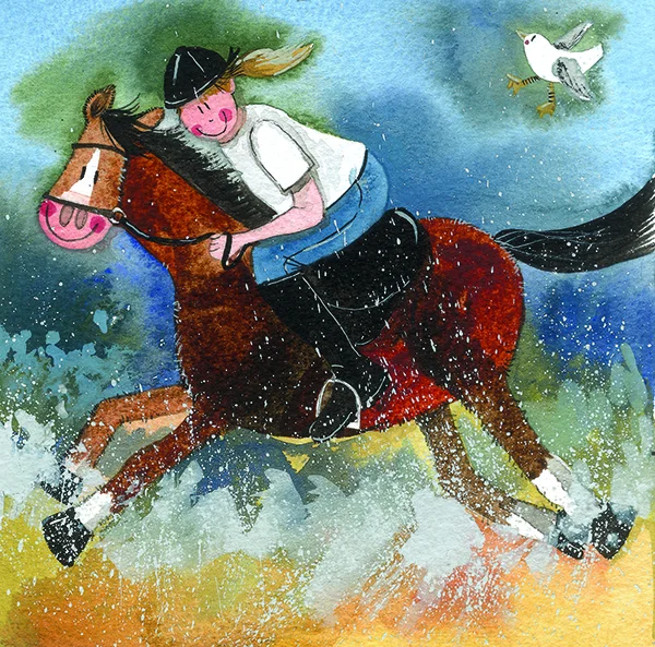 Galloping Horse AC676, prianie