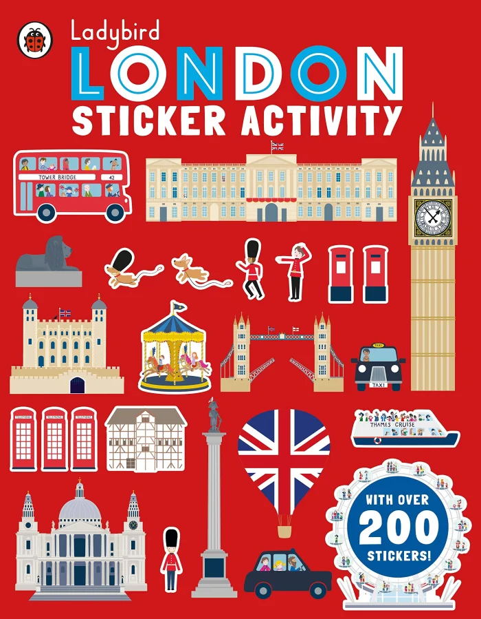 Ladybird London: Sticker Activity, nálepkový zošit s aktivitami