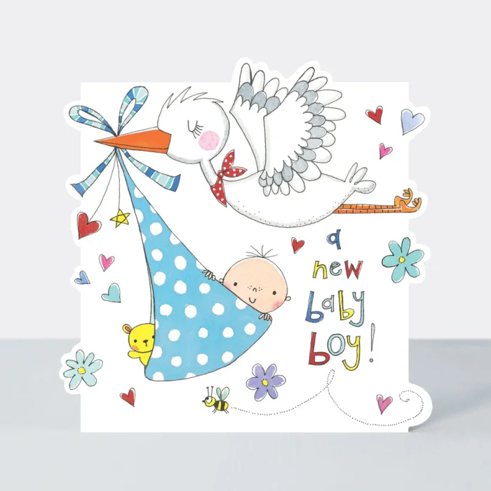 New Baby Boy Stork, prianie