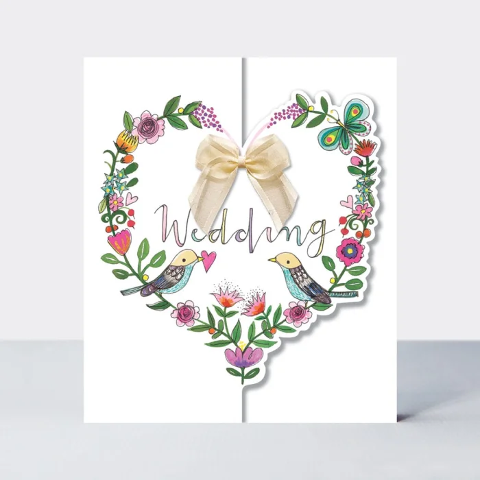 Wedding Heart of Flowers & Birds, prianie