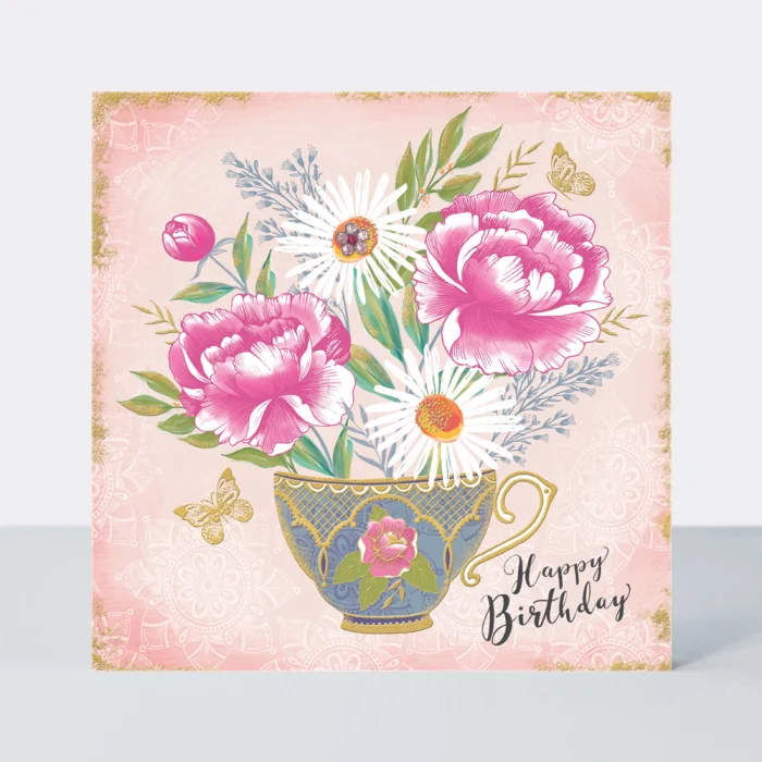 Birthday/Floral Teacup (LING9), prianie