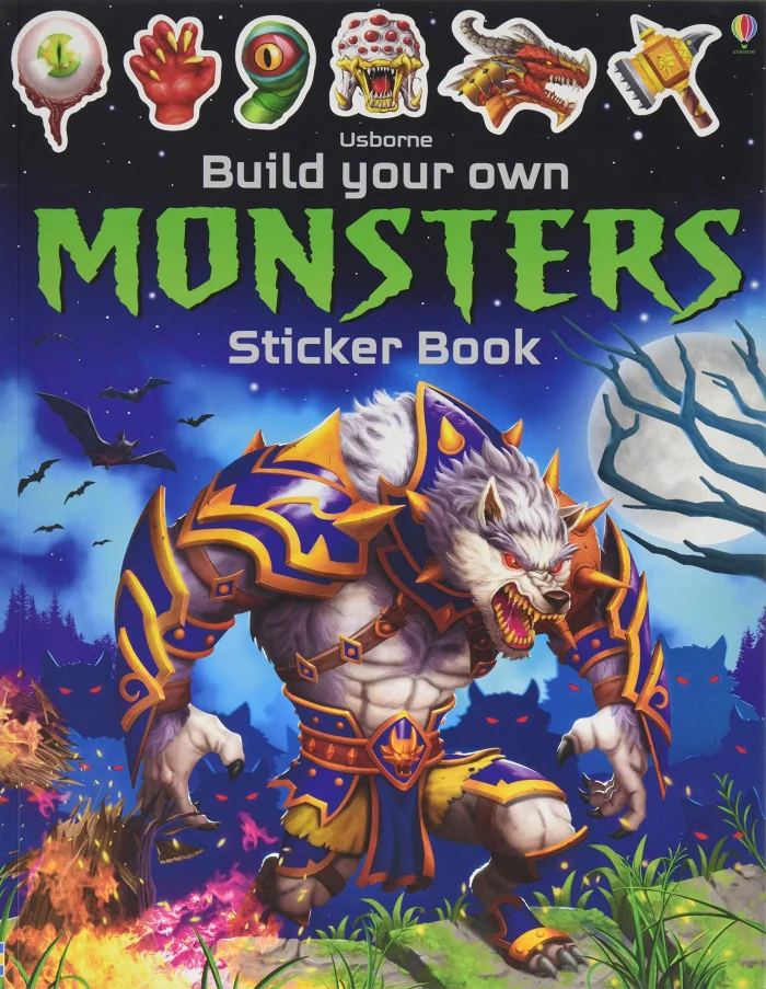 Build Your Own Monsters Sticker Book, nálepkový zošit