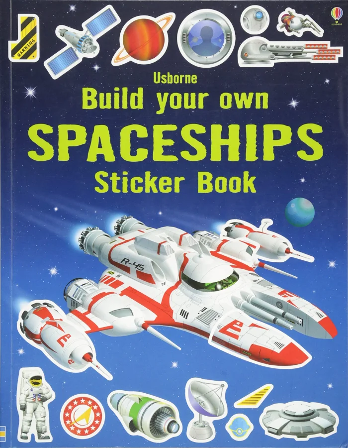 Build your Own Spaceships Sticker Book, nálepkový zošit